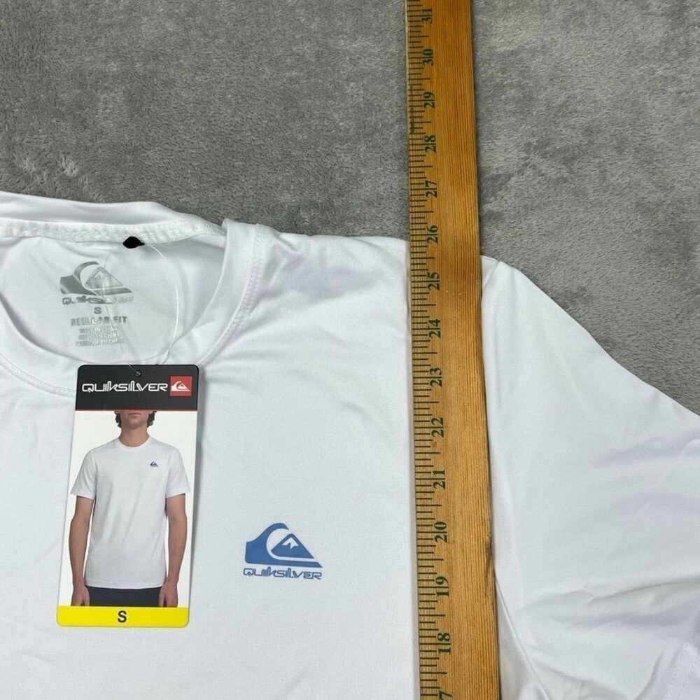 Quiksilver Mens S White Performance T-Shirt 6763 - Picture 6 of 8